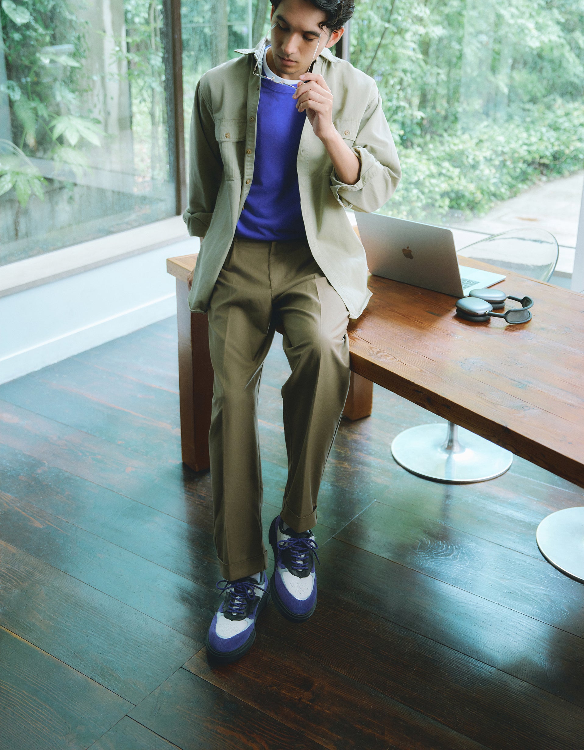 LEN：PURPLE/WHITE